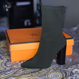 Olive Green Ankle Boots